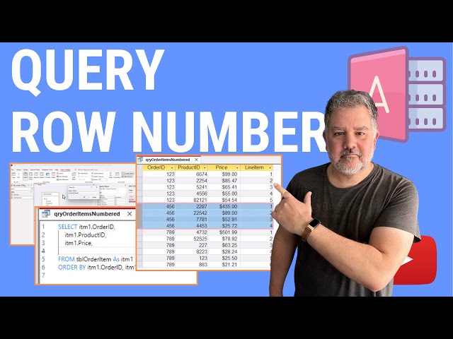 How to Add a Row Number to your Query in Microsoft Access