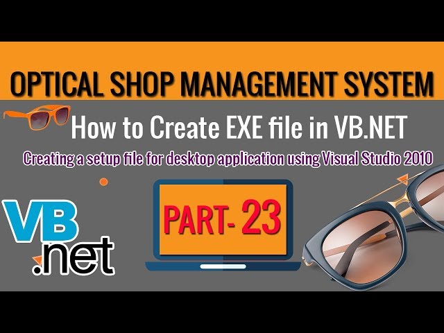 How to generate/create  .EXE file of a Vb.net project | Part-23