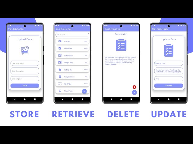Store, Retrieve, Search, Delete and Update Data using Firebase Realtime Database in Android Studio