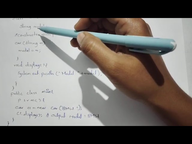 Constructor and Types of Constructor in java