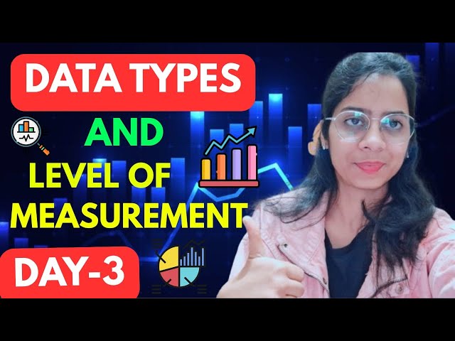 Day 3: Data Types & Levels of Measurement in Statistics | Step By Step With Real Examples