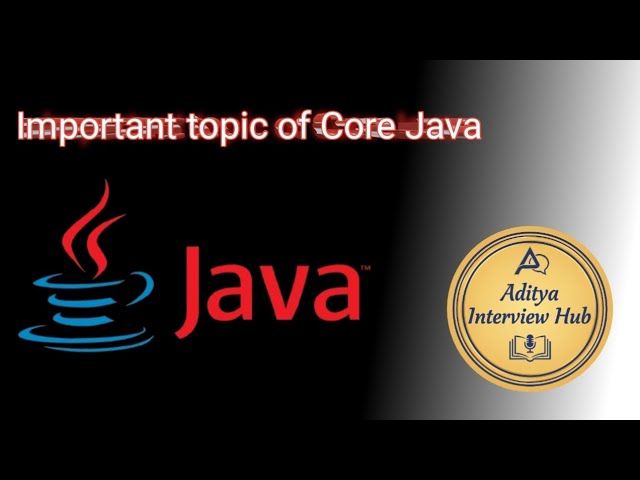 Important Topic of core java | in Hindi