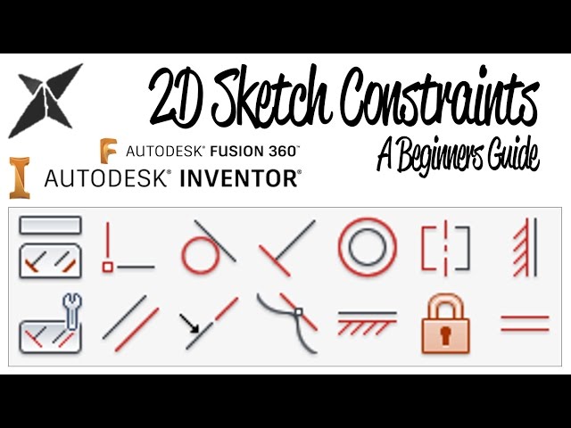 2D Sketch Constraints, A Beginners Guide | Inventor & Fusion 360