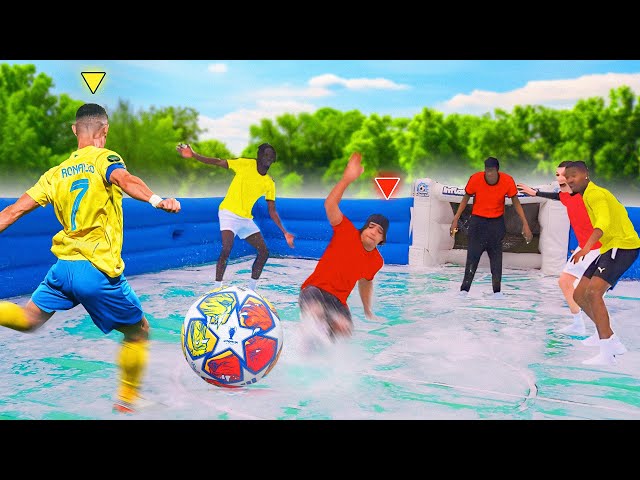 SLIP N SLIDE CHAMPIONS LEAGUE FOOTBALL MATCH!!