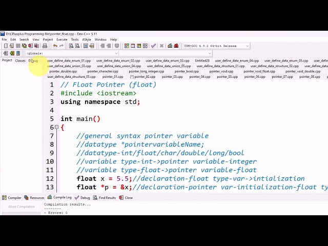 Lecture-79| Pointer| Float Pointer Declaration and Initialization| Pashto