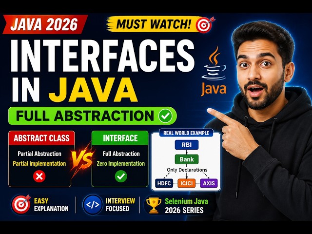 296. Interfaces in Java (Selenium Java 2026)