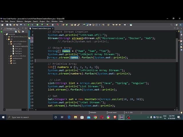 Java 8 Streams Interview Question | Create Streams from All Collections & Arrays