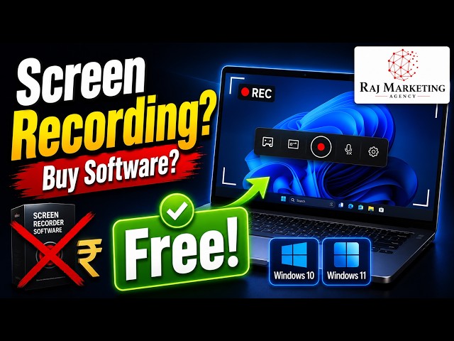 Screen Recording For Windows 10 & Windows 11 - No Extra Software Needed In Telugu
