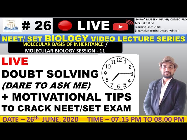 #26. Doubt Solving Session + Motivational Tips To Crack NEET