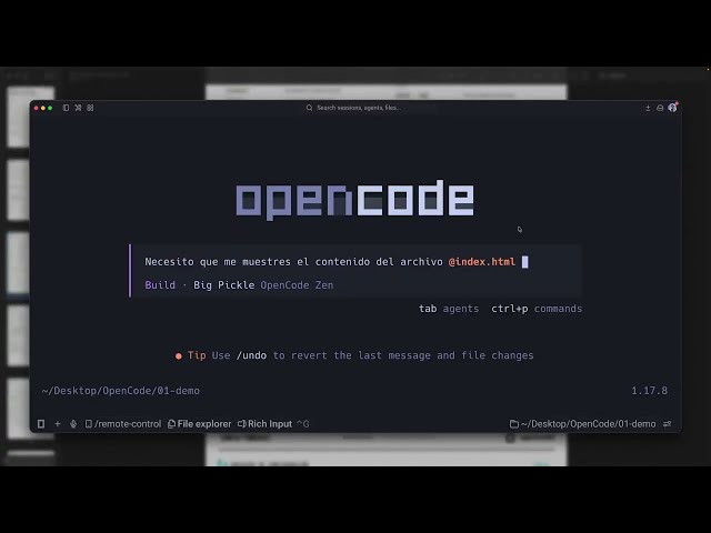 08/13 - OpenCode - TUI: Terminal User Interface
