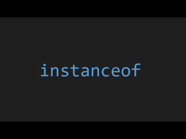 'Instanceof' In JS