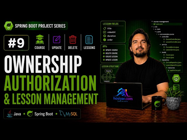 Ownership Authorization, Course and Lessons Mapping | LMS Series | Project #09