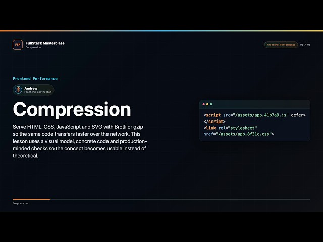 Compression Explained | FullStack Masterclass Frontend Performance Course