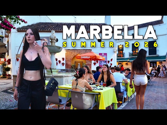 Marbella Spain 🇪🇸 Amazing Summer 2026 July Update Costa del Sol Walk | Málaga [4K]