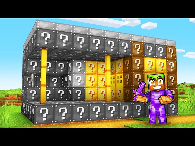 Minecraft but EVERYTHING IS SO LUCKY...