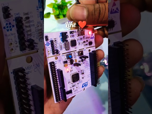 STM32 Nucleo Board blinking program using stm ide | stm32f446re programming #stm32 #shortvideo #diy