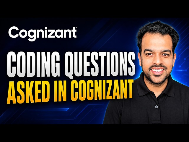 Real Cognizant Java Coding Interview Questions | 2–3 Years