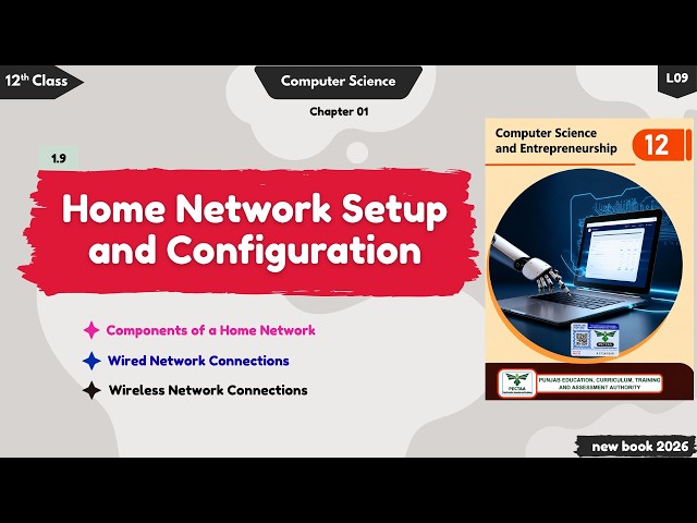 Home Network Setup and Configuration | Class 12 Computer | new book
