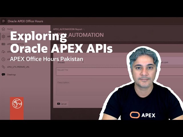 Oracle APEX Pakistan: Exploring Oracle APEX APIs