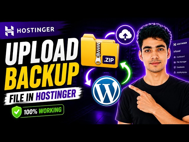 How To Upload Backup File In Hostinger (2026) | Restore Or Upload WordPress Backup File In Hostinger