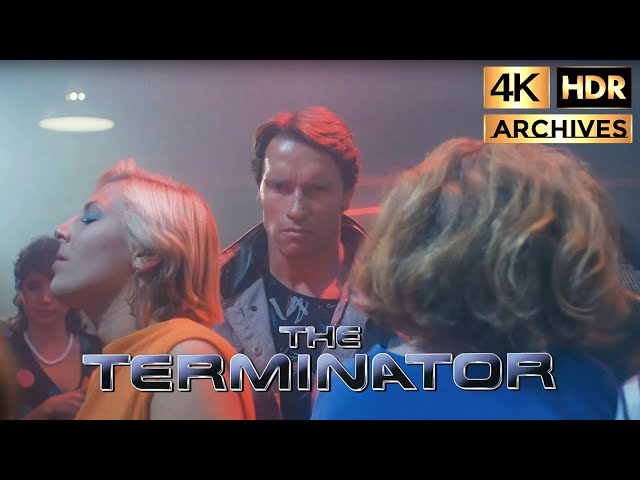 The Terminator |4K-HDR| Tech Noir Scene, The Chase Begins (1984)
