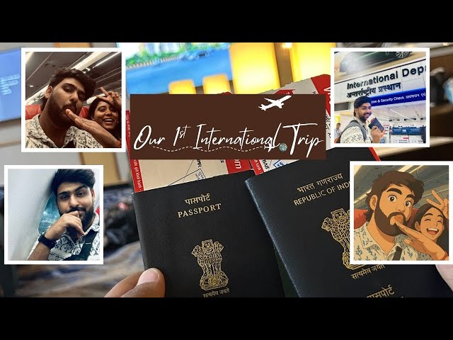 “Our FIRST International Trip… But Guess Where? 🤫✈️ | DRxVlogs Travel Surprise!”