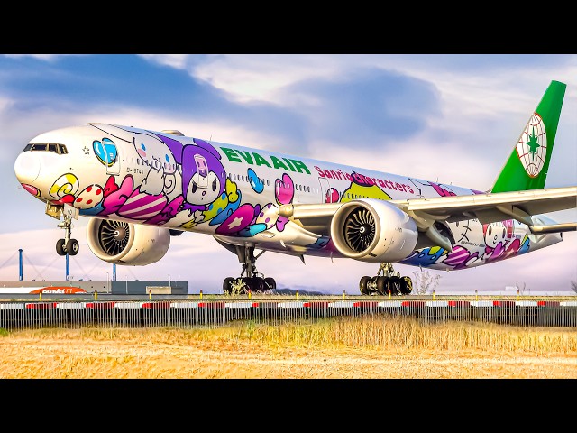 ✈️🇫🇷 80 CLOSE UP Airplane TAKEOFFS & LANDINGS | PARIS Charles de Gaulle Airport Plane Spotting CDG