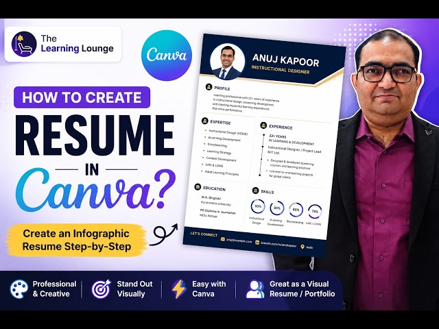 2. How to Create an Infographic Resume in Canva | Canva for Learning Professionals