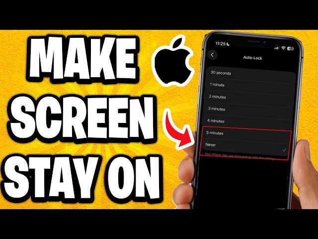 How To Make Your iPhone Screen To Stay On?