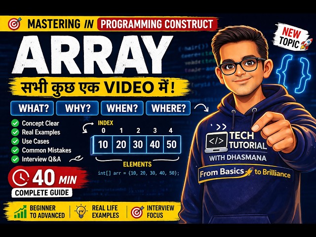 Array in C# (Full Masterclass) 🔥 Real Examples + Interview Questions | Hindi