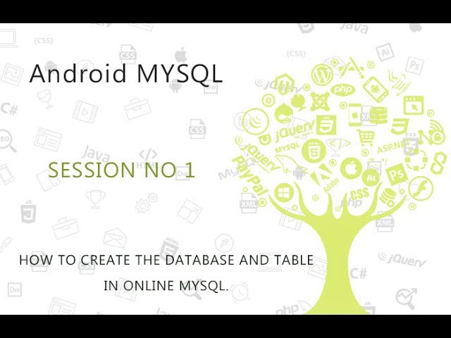 Android MySQL Database Tutorial 1   Create Database and Tables in Online MySQL    YouTube