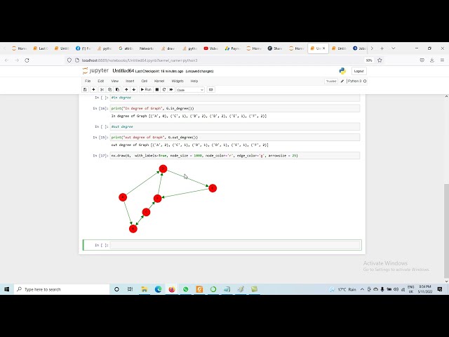 Lect 02: Types of Graphs with Networkx ||Directed Graph using Python