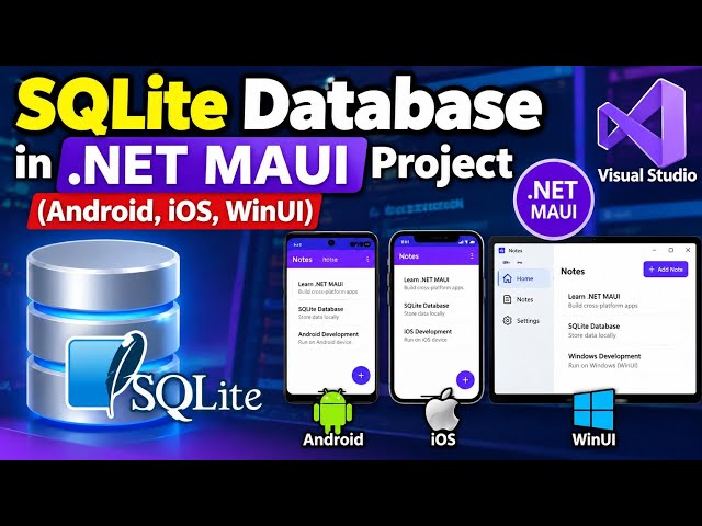How to Create a SQLite Database in .NET MAUI (Android, iOS & WinUI)