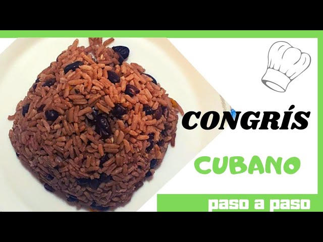 Como hacer ARROZ CONGRI CUBANO/receta de congrí tradicional