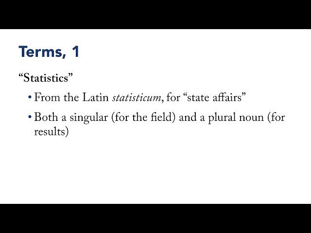 Data Sense 01: Introduction / Section 02: Terms