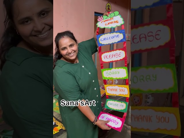 Magic words TLM by me #learning #diy #art #kids #activity