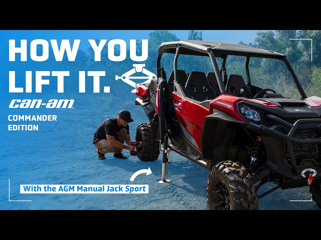 How to Lift a Can-Am Commander with the AGM Manual Jack Sport
