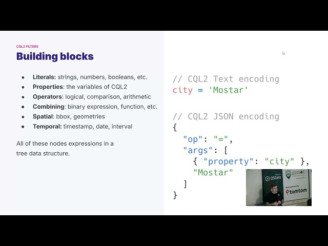 FOSS4GE 2025 | Visualizing Queries: A User-Friendly CQL2 Filter Builder for Geospatial Data