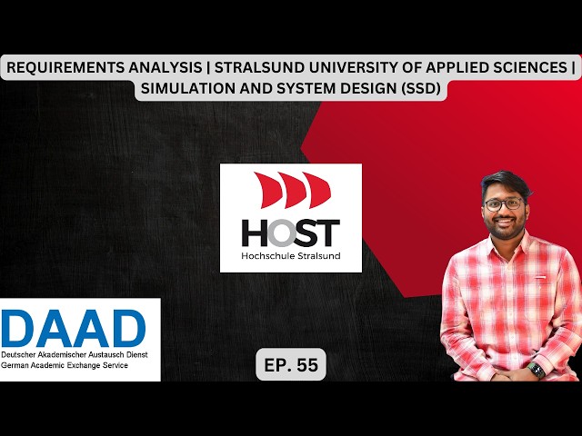 REQUIREMENTS ANALYSIS | STRALSUND UNI OF APPLIED SCIENCES | SIMULATION & SYSTEM DESIGN (SSD) | EP 55