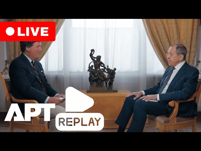 LIVE REPLAY | Tucker Carlson Asks Lavrov Point Blank: “Are Russia and the U.S. at War?” | APT