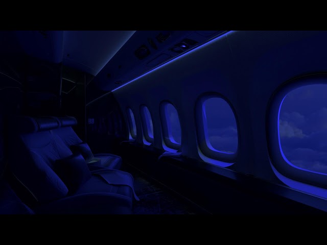 Floating in Space | Jet Engine Airplane White Noise | Calming Flight Sounds for Relaxing, Sleep