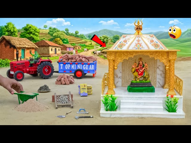 DIY Mini Tractor Builds Realistic Temple Using Bricks | Science Construction Project | @topminigear