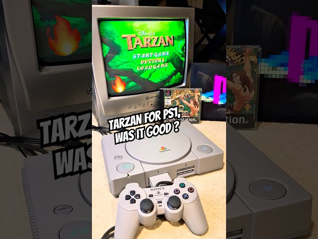 Playing Tarzan on a Real PS1 & CRT TV – PURE 90s VIBES! 🌴📺🎮