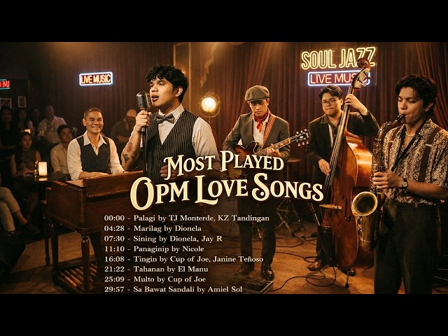 Most Played OPM Love Songs - Marilag, Palagi, Sining, Tingin, Tahanan & More (OPM Soul Jazz Cover)