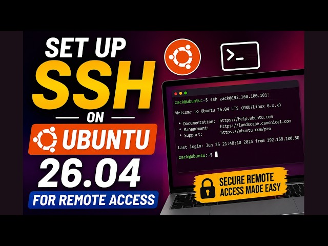 SSH Setup Ubuntu 26.04 | Enable Remote Access Now