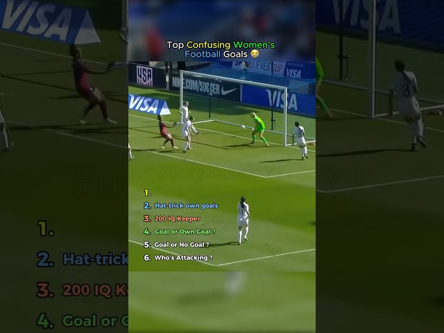 Top Confusing Women’s Football Goals 😭