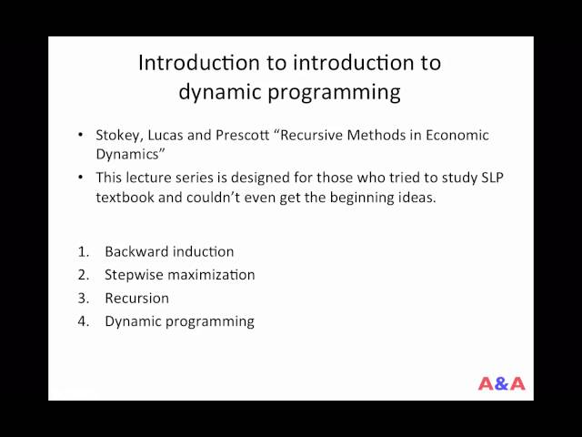 Dynamic programming 00 (intro)