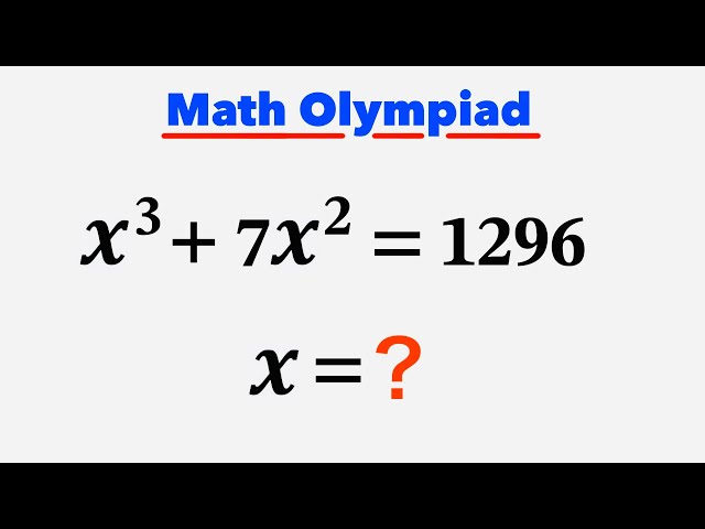 Math Olympiad l Find all values of X l EasyMaths