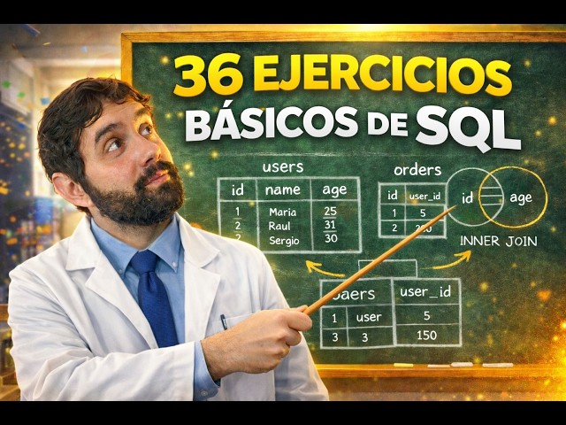 Domina SQL Resolviendo 36 Ejercicios Reales (Paso a Paso)
