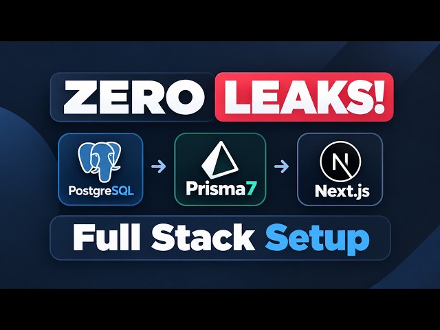 Stop Prisma Connection Leaks ! Next.js + Prisma Full Stack Setup (2026)